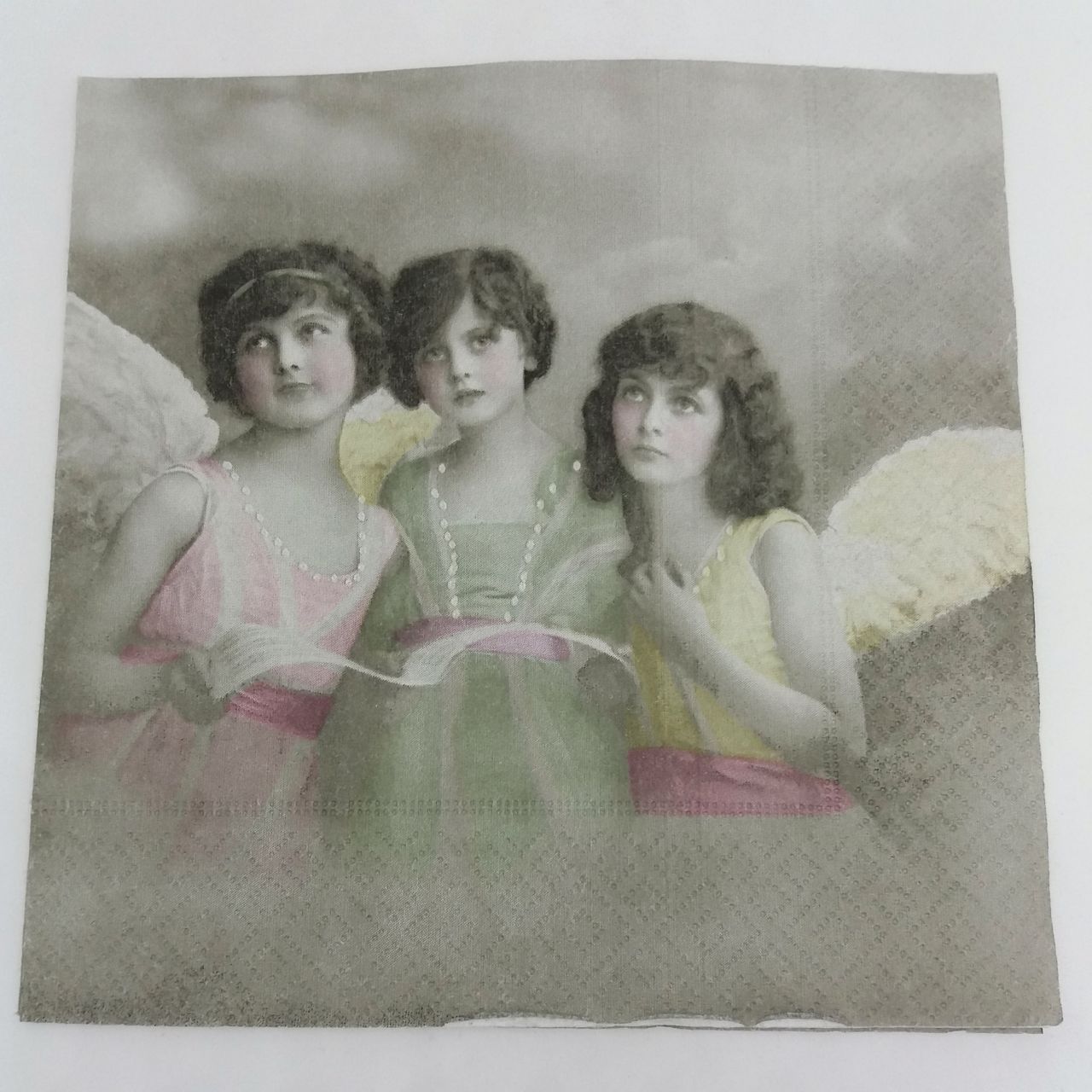 Szalvéta 33*33 cm - Három angyal - Sagen Vintage