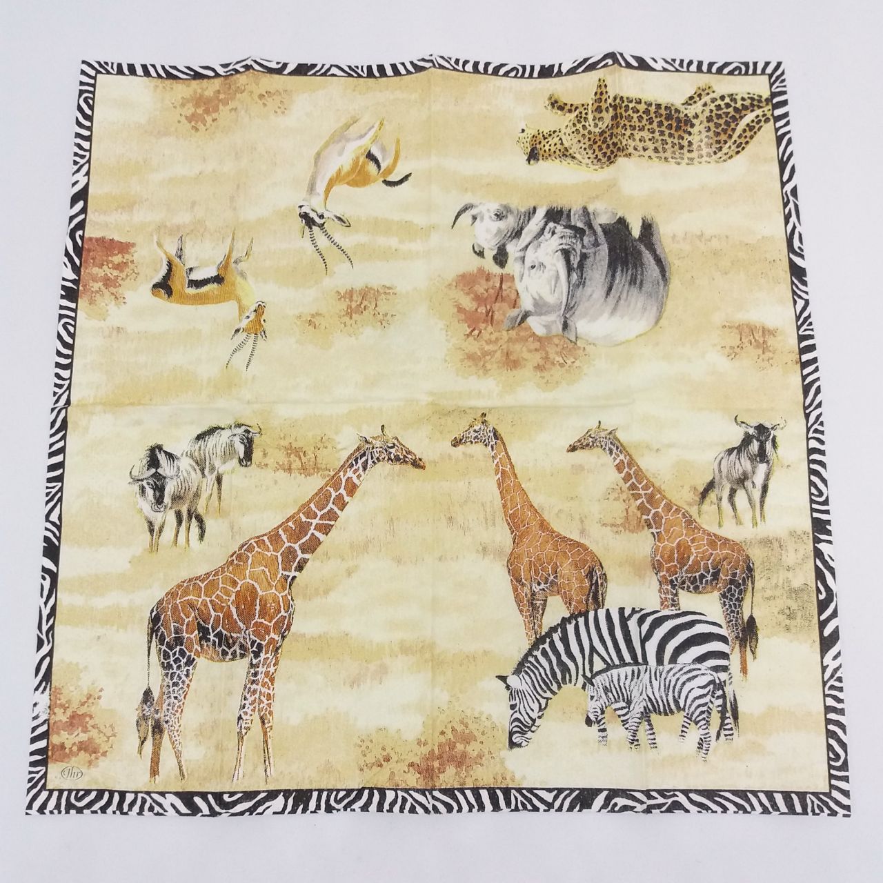 Papírzsebkendő - Afrikai állatok