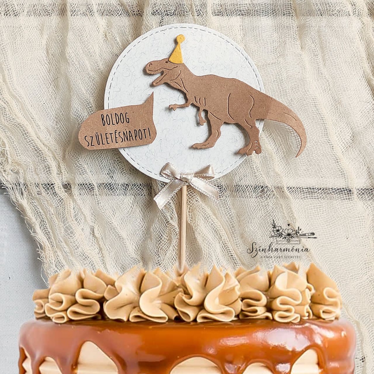 Térhatású tortabeszúró - T-rex